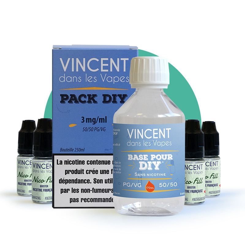 Pack Diy 250ml-PG/VG 50/50-nicotine 3mg/ml