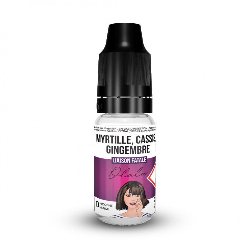 E-liquide Liaison Fatale - Myrtille Cassis Gingembre - 10 ml