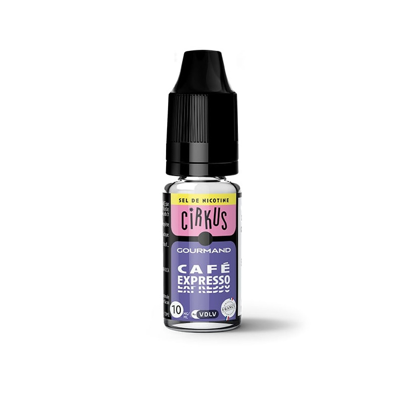 E-liquide Café espresso aux sels de nicotine - 10 ml
