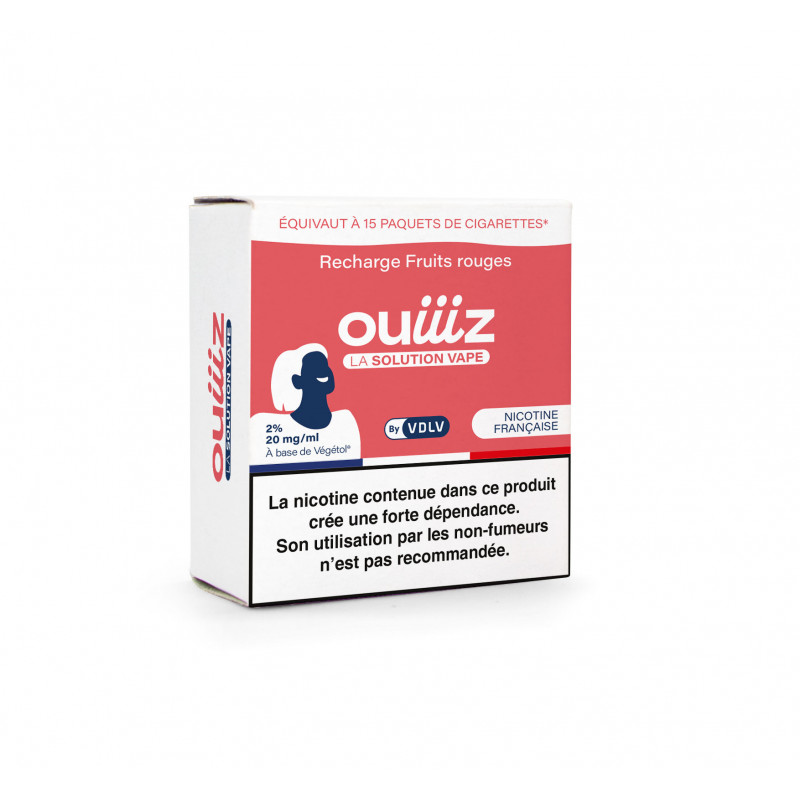 Kit de recharge OUIIIZ Fruits rouges