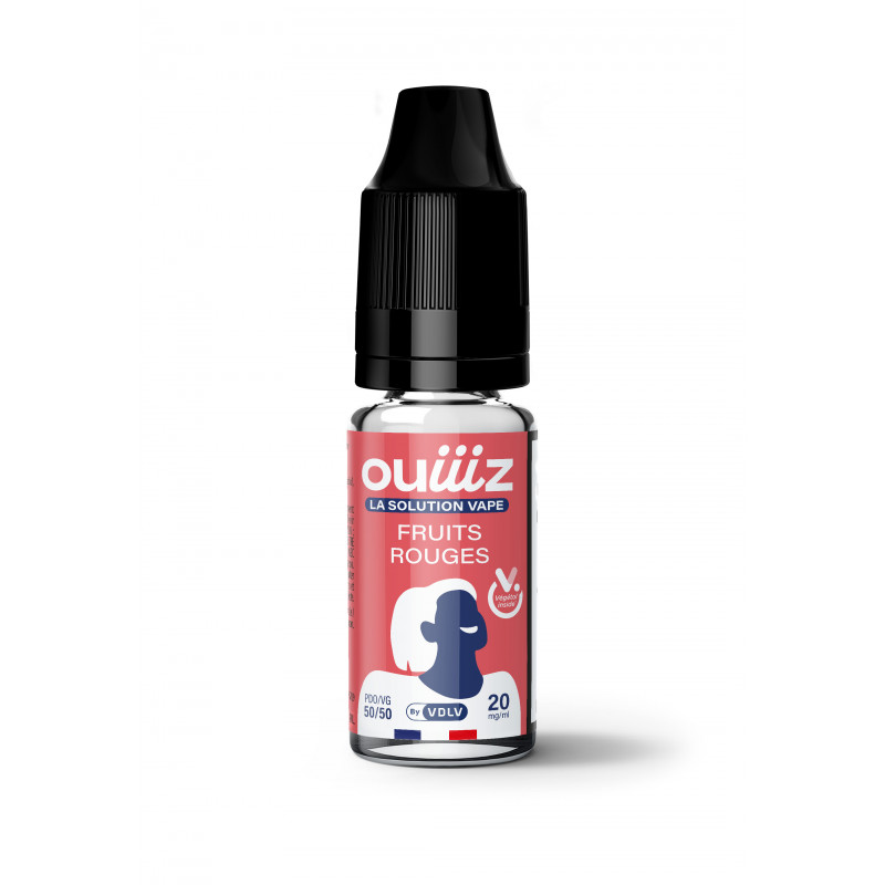 Flacon inclu dans le kit de recharge OUIIIZ Fruits rouges - 3x10ml