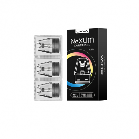 Cartouches Dual Mesh 4ml Nexlim Oxva (Lot de 3) - 0.6 ohm