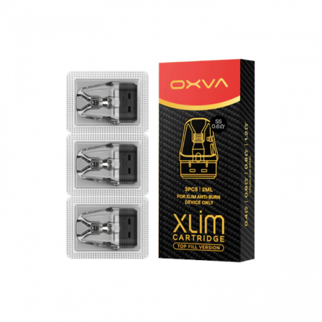 Cartouches XLIM Top Fill SS Oxva (Lot de 3) - 0.6 ohm