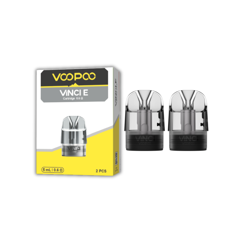 Cartouches Vinci E VOOPOO (Lot de 2) - 0.6ohm Cartouches Vinci E VOOPOO (Lot de 2) - 0.6ohm