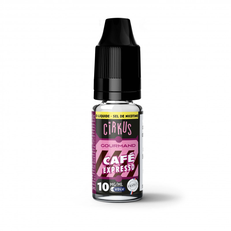 E-liquide Café expresso aux sels de nicotine - 10 ml