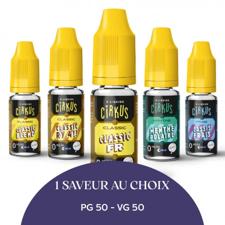 Pack de 5 e-liquide pareils - PG50/VG50 - 10ml - Cirkus