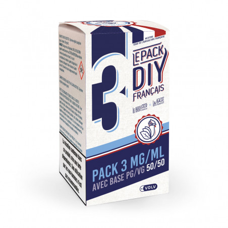 Kit Pack Diy Le Booster Français - 250ml - 3mg/ml - PG50/VG50